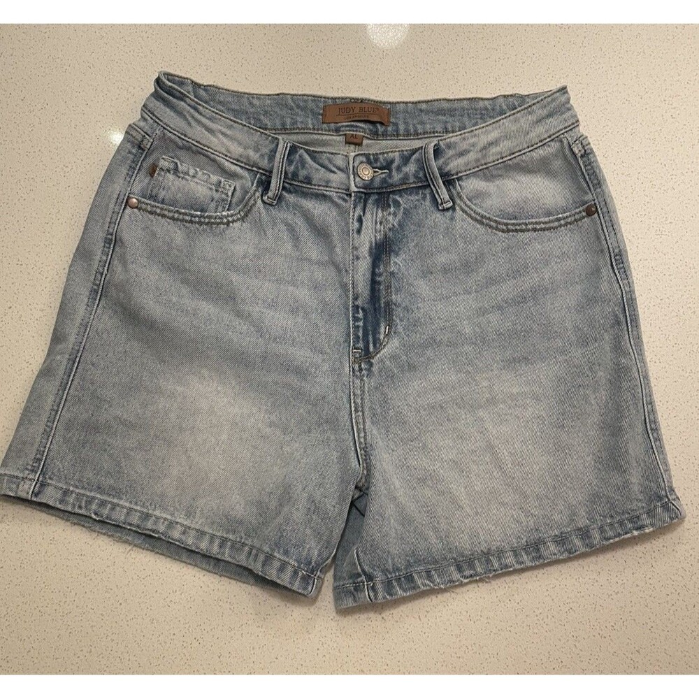 Judy Blue Rigid Magic High Rise Shorts Women XL Stretch Denim